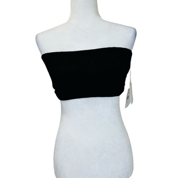 GOOD AMERICAN Black Swim Bandeau Top Size 5/6 (2XL/3XL) - Picture 1 of 6